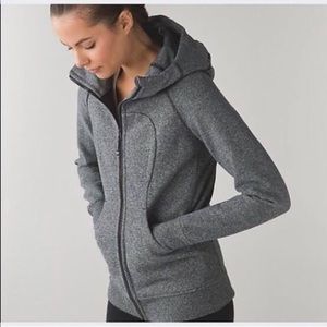 Lululemon Grey Scuba Hoodie Sweatshirt Size 8
